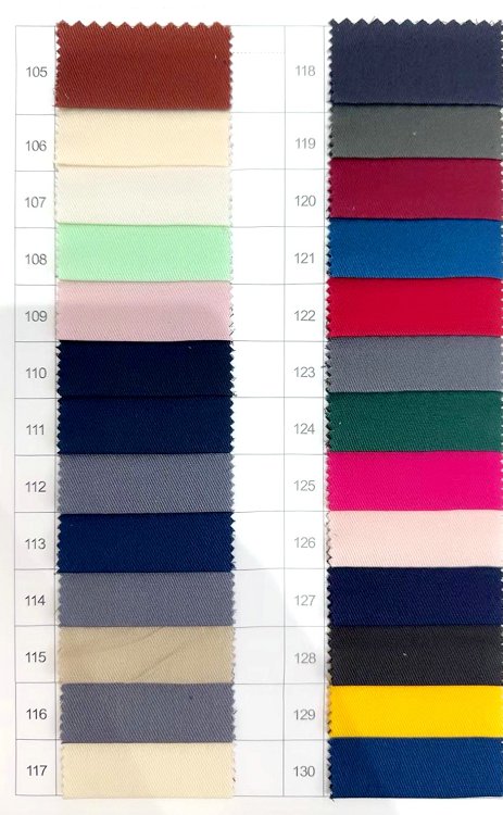 100% Cotton Twill Fabrics Uniform Fabrics Ready Goods In Stock