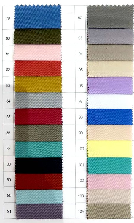100% Cotton Twill Fabrics Uniform Fabrics Ready Goods In Stock