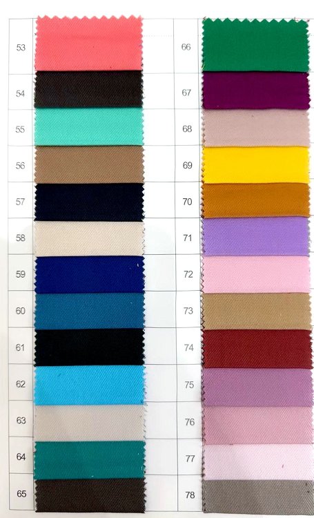 100% Cotton Twill Fabrics Uniform Fabrics Ready Goods In Stock