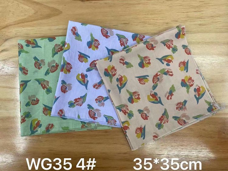 100% Cotton Printing Handkerchief for Ladies